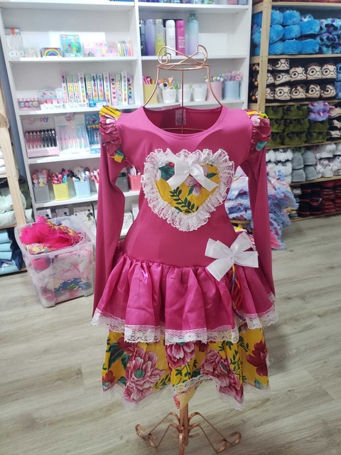 Vestido Joana manga longa adulto