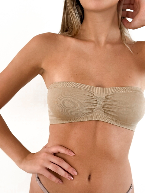 Corpiño Bandeau Sin Costura - comprar online