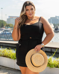 BLAZER CURTO + CROPPED VANESSA - PRETO - comprar online