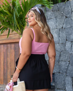 CROPPED ALÇA LARGA CANELADO SUELLI - ROSA na internet