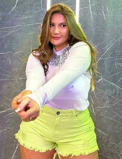 SHORTS JEANS REBECA - VERDE - comprar online