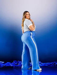 CALÇA PANTALONA TAFNE - AZUL - comprar online