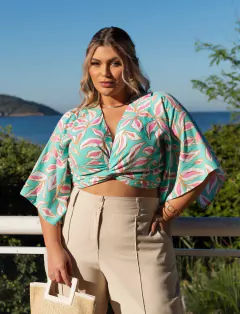 Imagem do CALÇA PANTALONA ALFAIATARIA PERLITA - BEGE