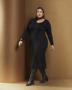 VESTIDO MIDI MAGALI - PRETO na internet