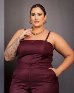 BLAZER ALFAIATARIA EDUARDA - ROXO - comprar online