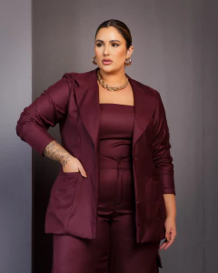 BLAZER ALFAIATARIA EDUARDA - ROXO