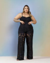 CONJUNTO RENDADO (CROPPED + CALÇA) PENELOPE - PRETO
