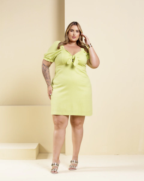 VESTIDO LINHO PATRICIA - VERDE