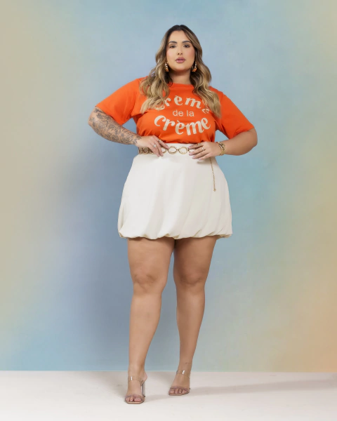 SAIA BALONÊ LUCILENE - BEGE