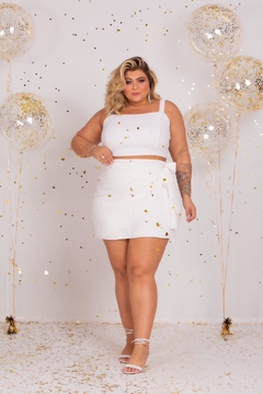 SHORTS SAIA SARA - BRANCO - loja online