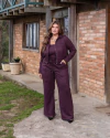 TRIJUNTO (JAQUETA + REGATA + CALÇA) GISLENE - MARSALA - PRÉ VENDA 23/05 - comprar online
