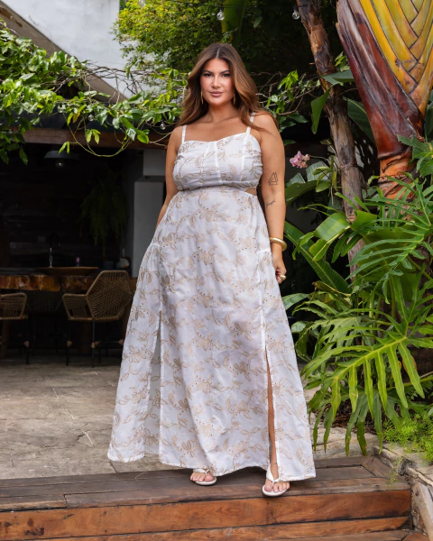 VESTIDO LONGO LAISE RAYANE - BRANCO - comprar online