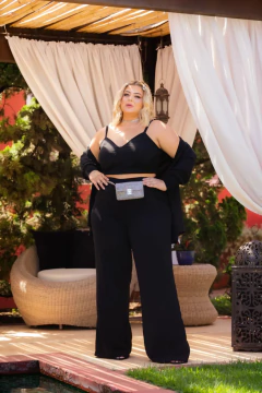 CALÇA PANTALONA CORALINE - PRETO - loja online