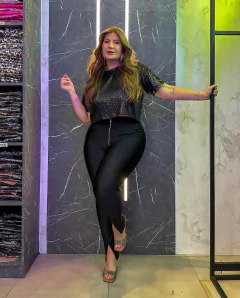 CALÇA PRADA ZÍPER - PRETA - D' VINA PLUS SIZE