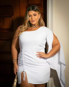 VESTIDO CURTO NULA MANGA PERFECT - BRANCO - comprar online