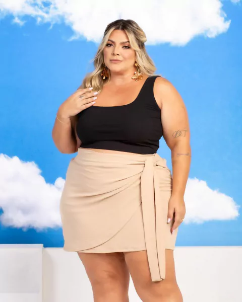 SHORTS SAIA SARA - BEGE