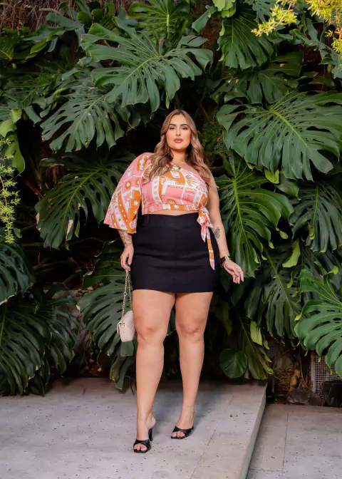 SHORTS SAIA CARGO JULIETA - PRETO