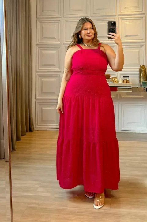 VESTIDO LONGO KAREN - ROSA