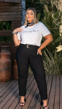 T-SHIRT ALGODÃO SMILE - BRANCO - comprar online