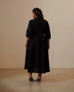 VESTIDO MIDI LAISE - PRETO na internet
