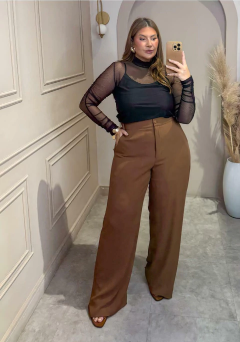 CALÇA EASY LOOK - MARROM - comprar online