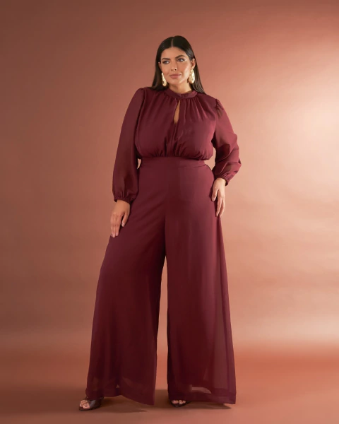 MACACÃO MANGA LONGA LORENA - MARSALA - comprar online