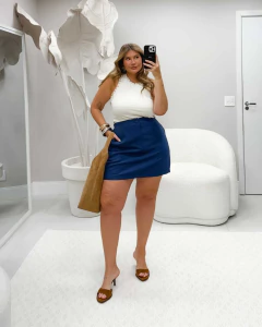 REGATA BORDADA CANELADA - BRANCO na internet