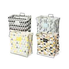 Cesto Para Ropa Sucia Canasto Plegable Laundry De Tela Metal en internet