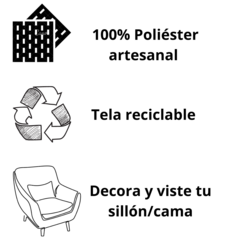 Funda Almohadón Hindú Bordado 40x40cm - comprar online