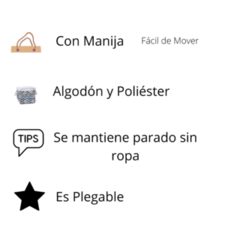 Canasto Cesto Cuadrada Estampada C/manijas Para Ropa Sucia en internet
