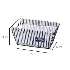 Organizador Rectangular Calado Tela - comprar online