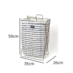 Cesto Organizador Para Ropa Plegable 35x26x59 Cm - comprar online