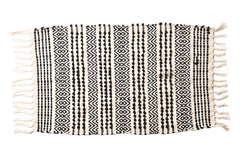 Alfombra Rustica Tejida Costado De Cama 50 X 80 Cm - comprar online