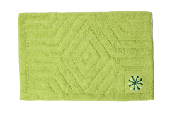 Alfombra De Baño 40x60cm Bordada Rayas/flores 100% Algodón en internet