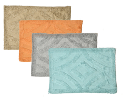 Alfombra Para Baño 100% Algodon 40x60 Cm Lavable