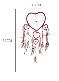 Atrapasueños Plumas Llamador Artesanal Grande - comprar online