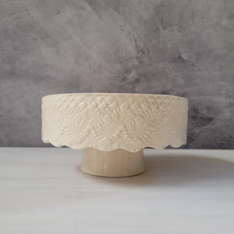 Posatorta con textura- pieza unica - comprar online