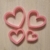 PACK CORTANTES CORAZON X 4 - comprar online