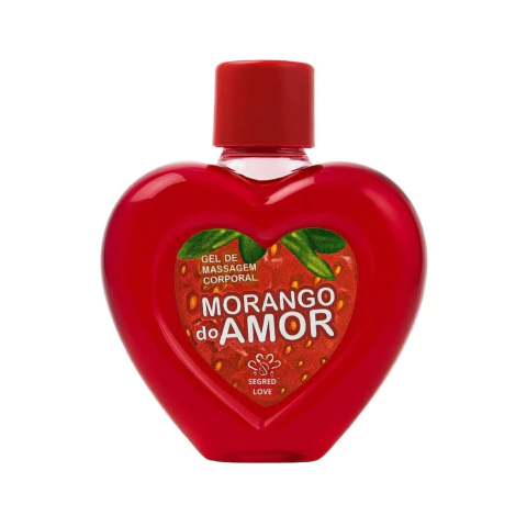 Oleo de massagem morango do amor