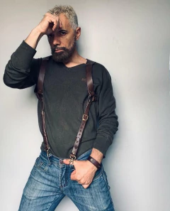 Harness Suspensório em couro - RPriatti