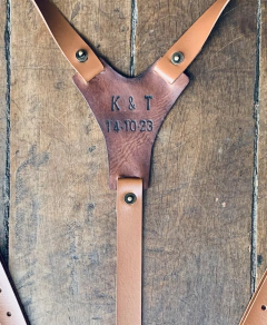 Suspensório em sintético com gravação - comprar online