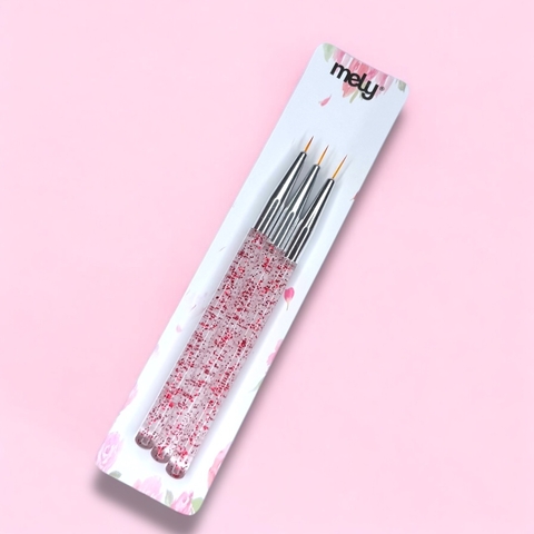 Liner punta fina con glitter x 3 - comprar online