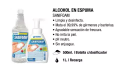 Repuesto alcohol en espuma de 1 litro - comprar online