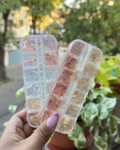 Papel oro, plata y cobre más organizador