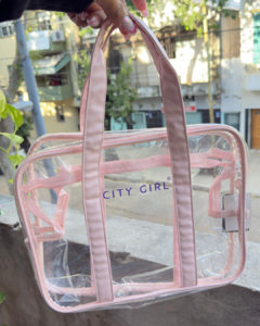Neceser de cuero ecológico y plástico city girls en internet
