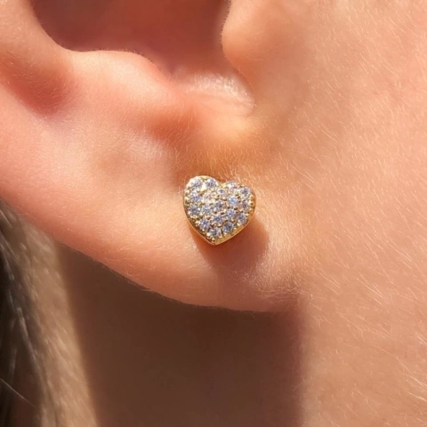 BRINCO CORAÇÃO MINI ZIRCONIAS