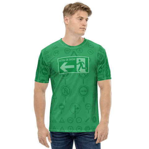 ESTÚDIO TON - Avisos . Estou de Saída - Camisetas Dry Fit de Quadrinhos Brazukas