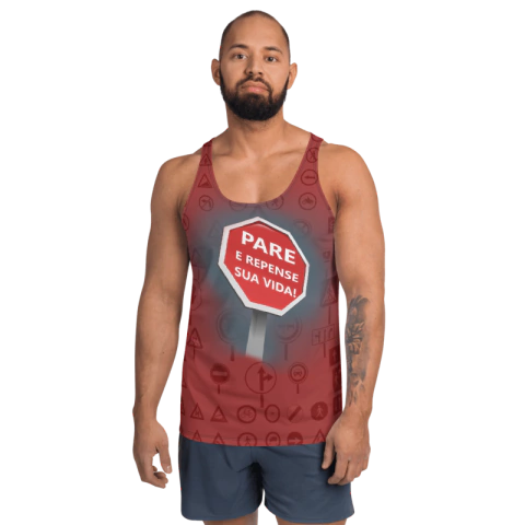 ESTÚDIO TON - Avisos . Repense sua Vida - Regatas Dry Fit de Quadrinhos Brazukas