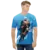 Camiseta masculina azul Andy Bogard City of The wolves frontal