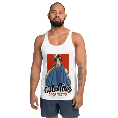 ARMON - Colastino Caça-Tretas . Vermelho - Regata Dry Fit de Mangás Brazukas - comprar online